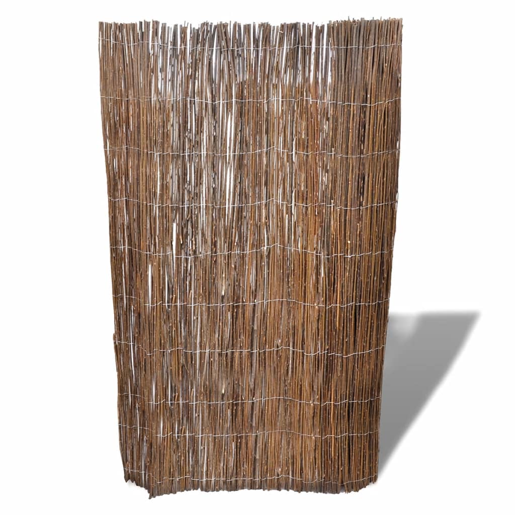 vidaXL Willow Fence Willow Trellis Fence Panel Wicker Fence for Outdoor Decor-0