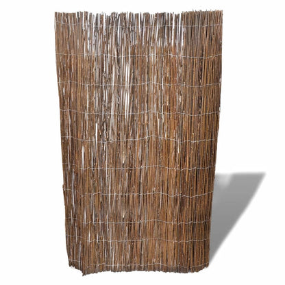 vidaXL Willow Fence Willow Trellis Fence Panel Wicker Fence for Outdoor Decor-0