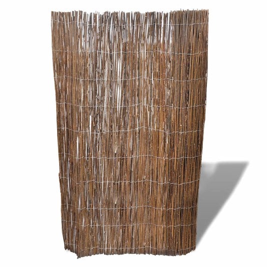 vidaXL Willow Fence Willow Trellis Fence Panel Wicker Fence for Outdoor Decor-0