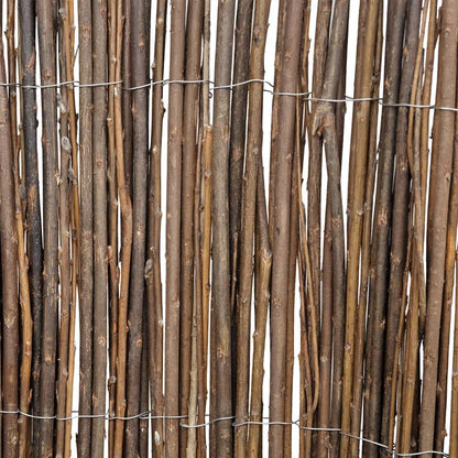 vidaXL Willow Fence Willow Trellis Fence Panel Wicker Fence for Outdoor Decor-3