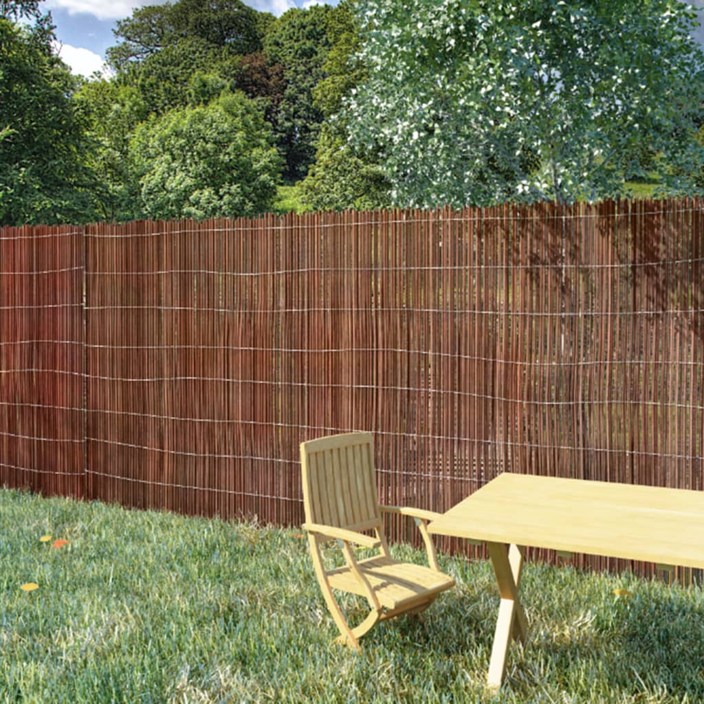 vidaXL Willow Fence Willow Trellis Fence Panel Wicker Fence for Outdoor Decor-6