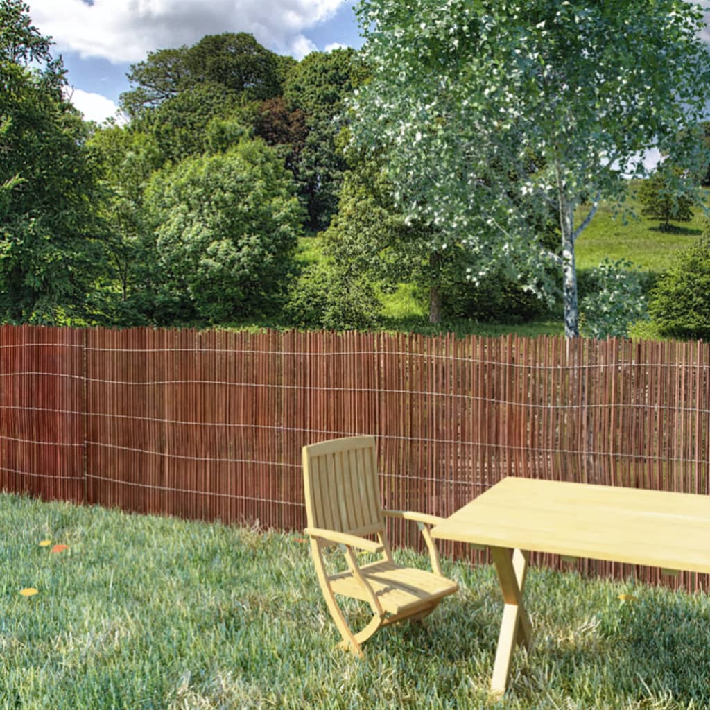 vidaXL Willow Fence Willow Trellis Fence Panel Wicker Fence for Outdoor Decor-7