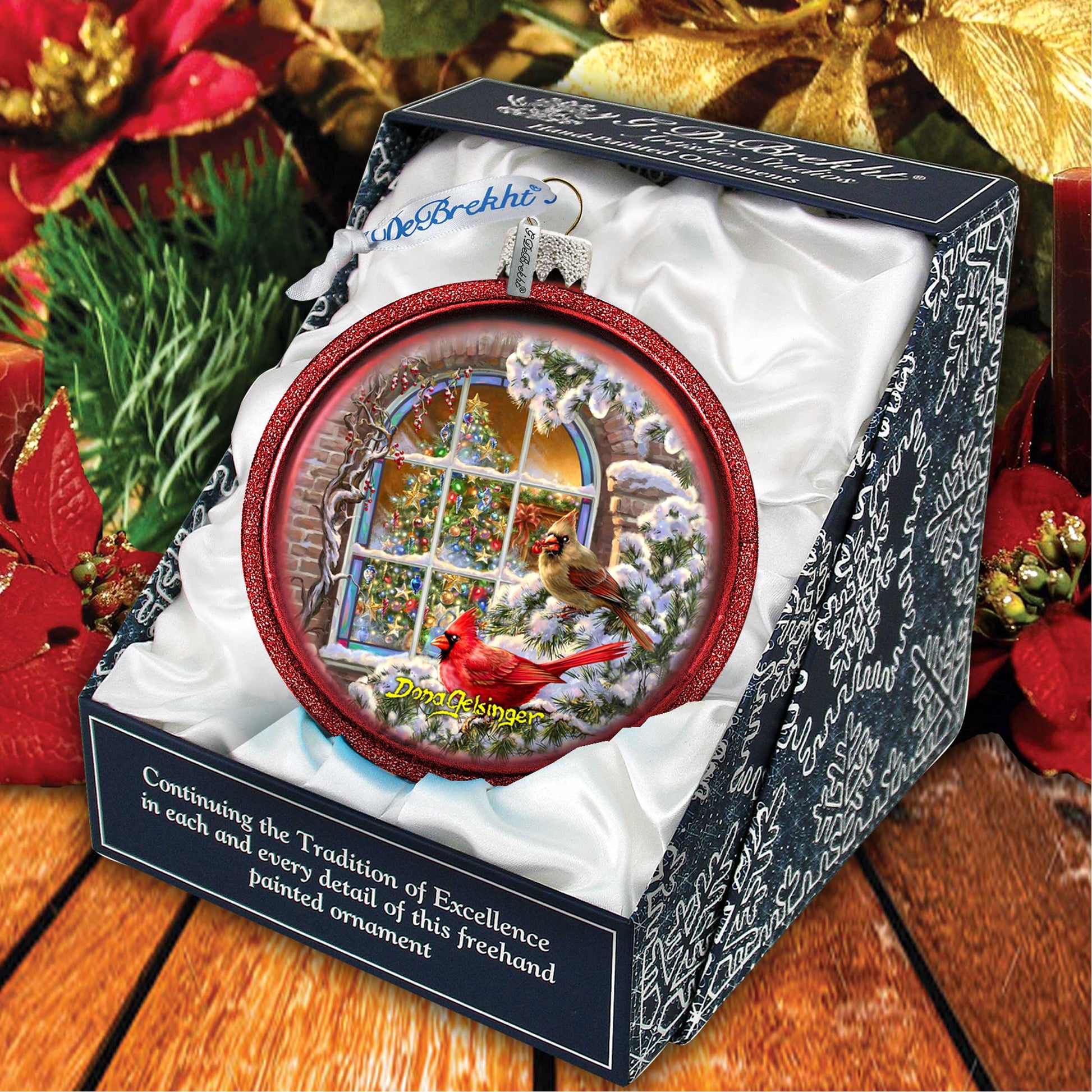 Christmas Window Glass Ornament by D. Gelsinger - Christmas Décor - 71110-2-1318-3