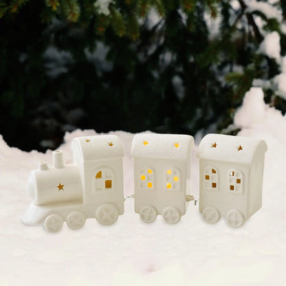 Lighted Christmas Train Decor-2