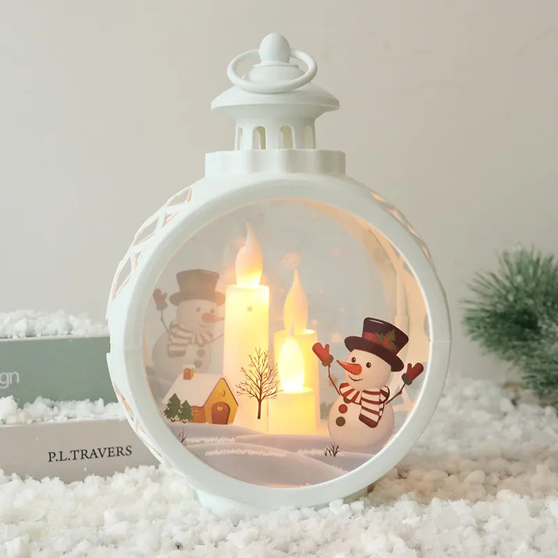 Snowman White LED Lights for Stunning Storefront Window Decor-2