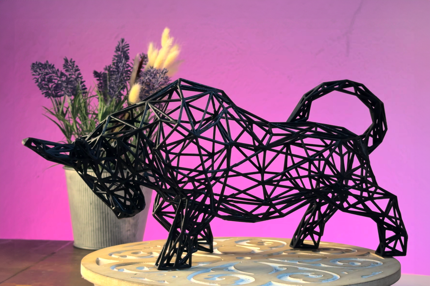Bull Decor Sculpture-3