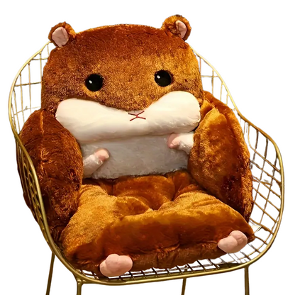 Hamster-Shaped Lazy Sofa Chair with Reading Board-0