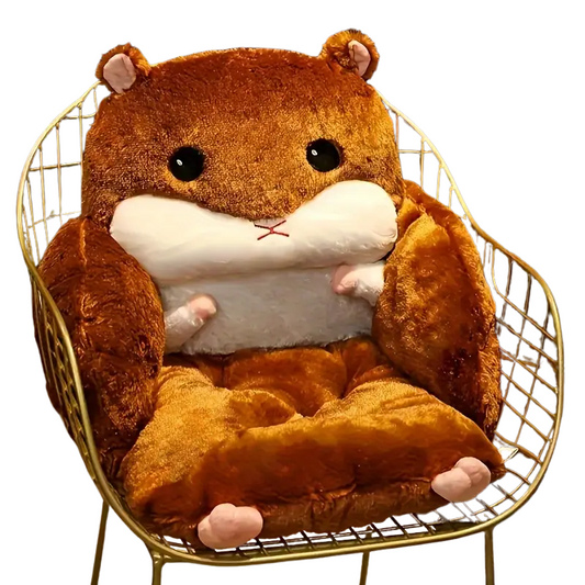 Hamster-Shaped Lazy Sofa Chair with Reading Board-0
